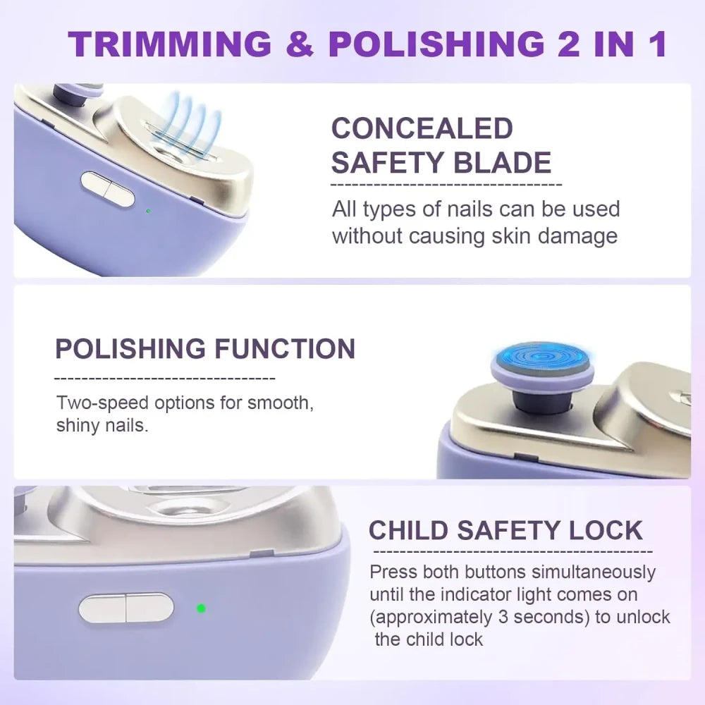 Electric Nail Trimmer and Polisher